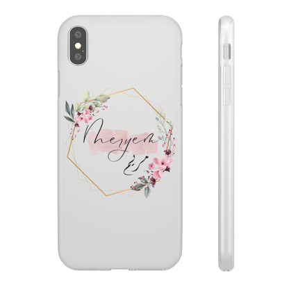 iphone/samsung hoesje transparant gepersonaliseerd naam/arabisch