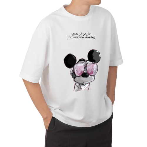 mickey Mouse T-shirt met Arabische Tekst